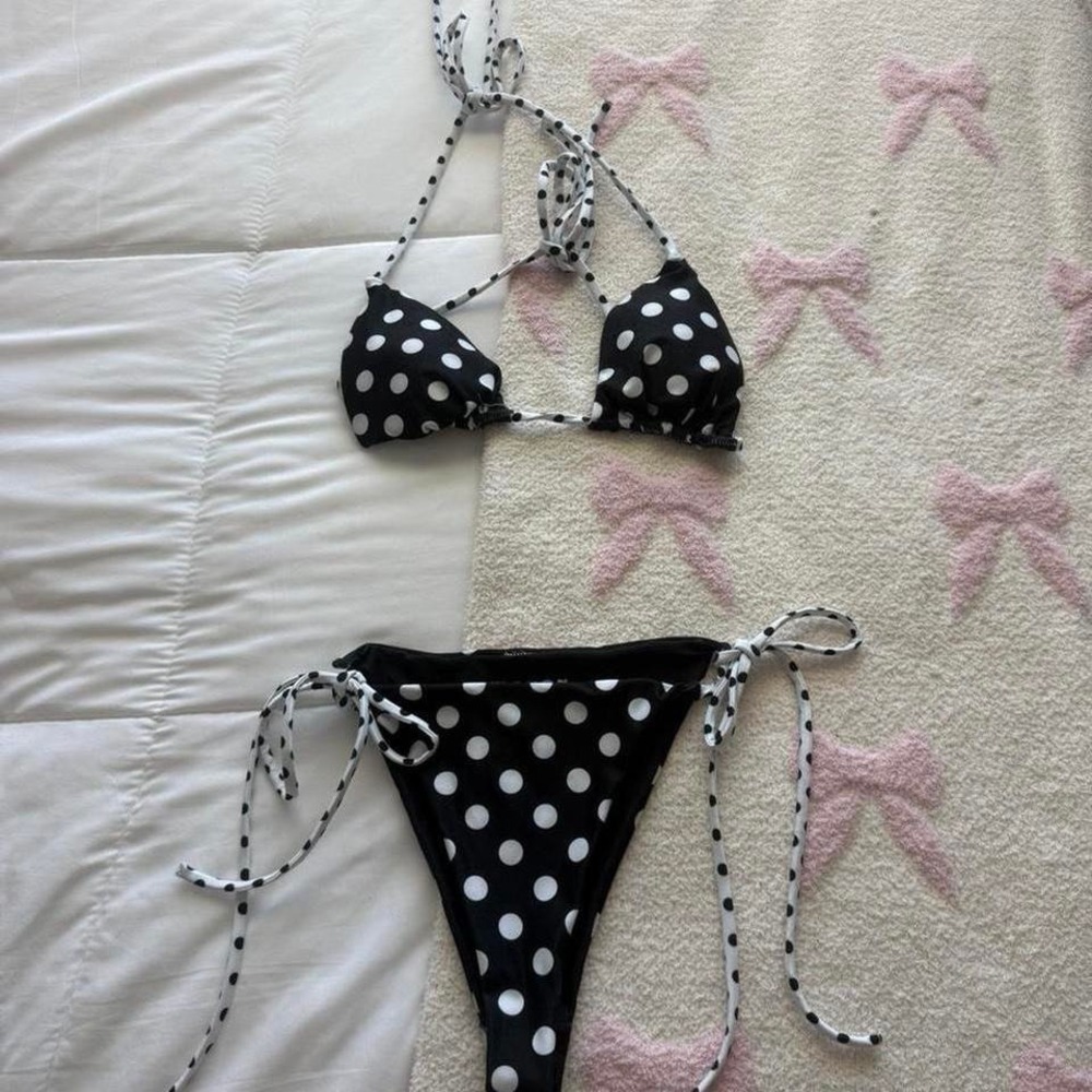 Polka Dot Triangle Bikini set